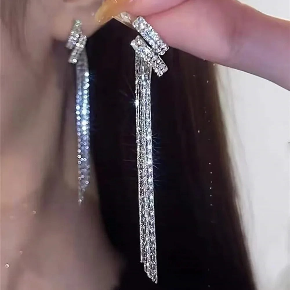 New Zircon Earrings for Women. Elegant Delicate Sweet Girls Party Jewelry