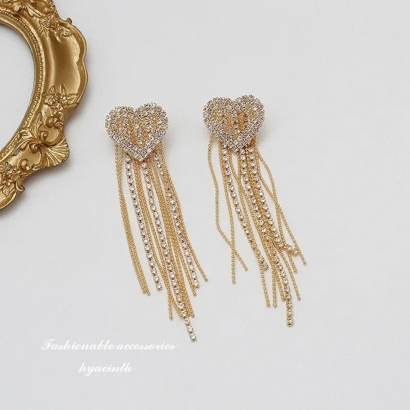 New Zircon Earrings for Women. Elegant Delicate Sweet Girls Party Jewelry