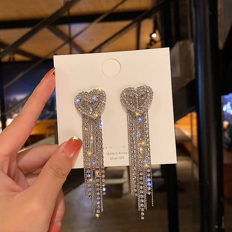 New Zircon Earrings for Women. Elegant Delicate Sweet Girls Party Jewelry
