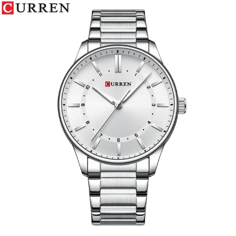 CURREN 8430 Classic Fashion Men's Quartz Watch Waterproof Luminous Stainless Steel Business and Leisure Men's Watch