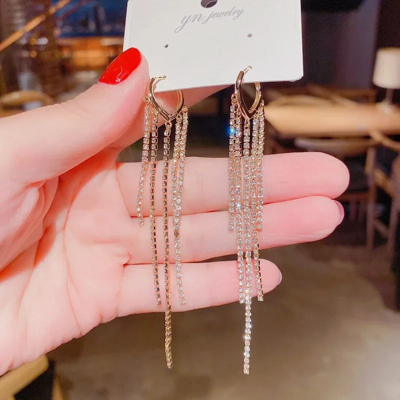 New Zircon Earrings for Women. Elegant Delicate Sweet Girls Party Jewelry