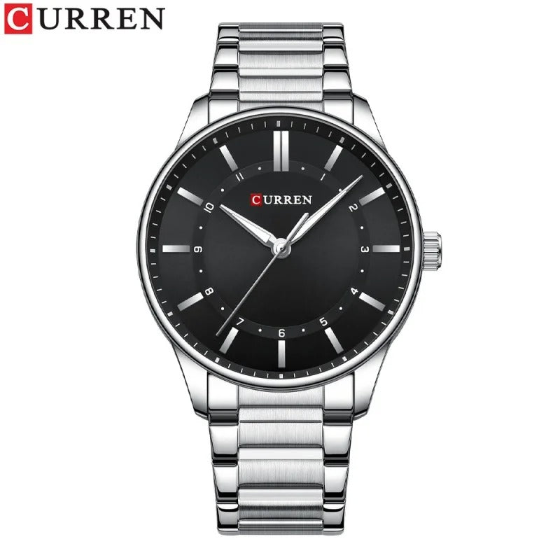 CURREN 8430 Classic Fashion Men's Quartz Watch Waterproof Luminous Stainless Steel Business and Leisure Men's Watch