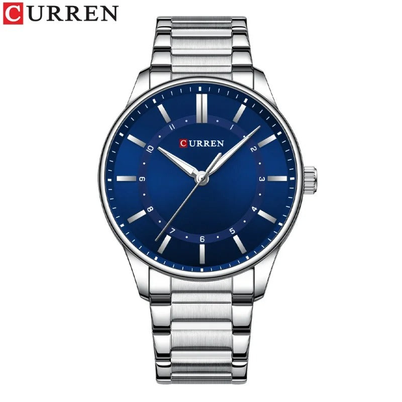 CURREN 8430 Classic Fashion Men's Quartz Watch Waterproof Luminous Stainless Steel Business and Leisure Men's Watch