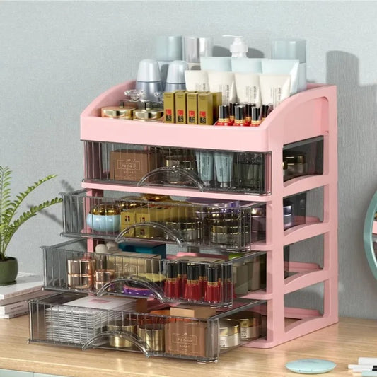 Storage box Multifunctional debris storage box Drawer-style dressing table Office desk Cosmetics multi-layer storage cabinet