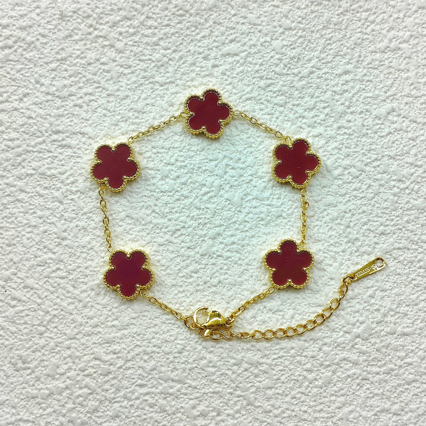 Fashion Flower Stainless Steel Bracelets For Women