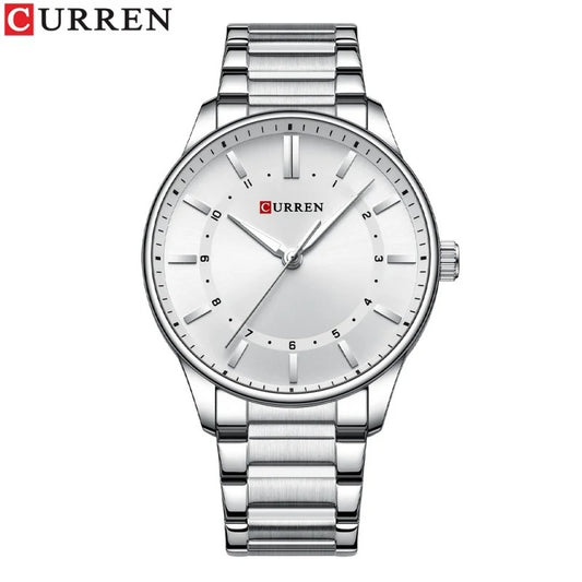 CURREN 8430 Classic Fashion Men's Quartz Watch Waterproof Luminous Stainless Steel Business and Leisure Men's Watch