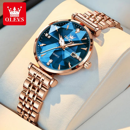 OLEVS 5536 Luxury Brand Diamond Quartz Women's