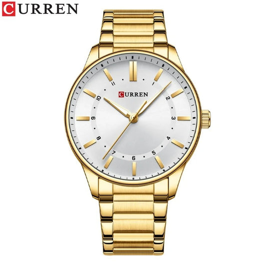 CURREN 8430 Classic Fashion Men's Quartz Watch Waterproof Luminous Stainless Steel Business and Leisure Men's Watch