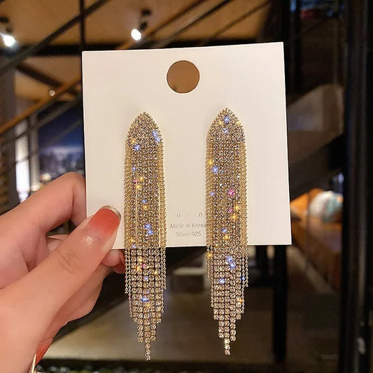 New Zircon Earrings for Women. Elegant Delicate Sweet Girls Party Jewelry